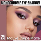 Mauve Taupe Single Matte Eyeshadow Makeup, Neutral Powde Eye Shadow for Women, Brownish Purple Matte Singles Eyeshadow Palette Pigmented Waterproof, sombras para ojos, Girls Christmas Gifts 25#