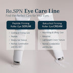 Re.SPN Peptide Firming Roller Eye Serum – For Puffy Eyes, Wrinkles & Dark Circles, Cooling Gua Sha Metal Applicator with Niacinamide, Vegan K-Beauty (0.67 fl oz)