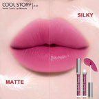 COOL STORY Velvet Lip Stain Mousse, Lip Tint Long-Lasting Waterproof Matte Finish (07)