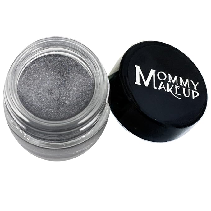 Mommy Makeup Waterproof Stay Put Gel Eyeliner Pot with Micropigments - Smudge-Proof, Long Lasting, Highly Pigmented Cream Eye Liner, 0.14 oz (Steel Magnolia)