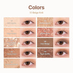 dasique Shadow Palette #15 Beige Knit l Vegan, Cruelty-Free l 9 Blendable Shades in Smooth Matte and Shimmer Finishes with Gorgeous Pearls