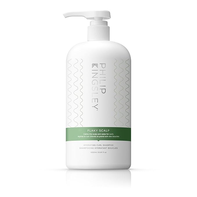 PHILIP KINGSLEY | Flaky Scalp Curl Shampoo | Anti‑Dandruff Shampoo for Curly, Coily & Wavy Hair | Calms & Clears Flakes Without Stripping Color | 33.8 oz