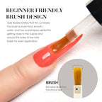 CANNI 6 Colors 9 ML Hema-Free Jelly Brown Gel Nail Polish Set, Dark Chocolate, Light Brown, Glossy, Non-Toxic, LED Nail Gel Manicure Kit DIY at Home Salon Gifts