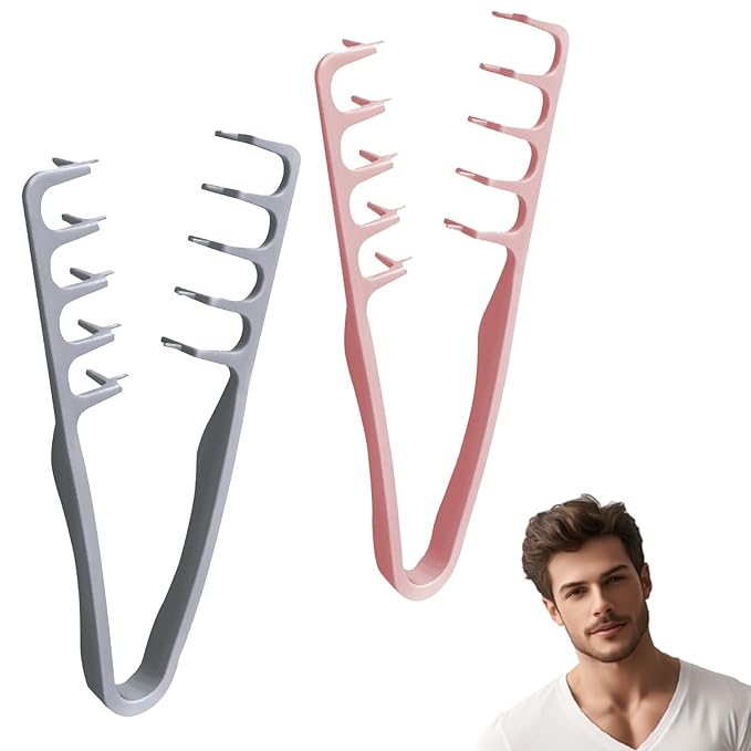 Upgrade Texture Comb, Volumizing Wide-Tooth Hair Styling Comb, Foundation Capacity Apparatus Maximum Lift Roots Volume Tool for Women Men (2Pcs Mixed Color)