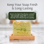 Marbela Cosmetics Perfectly Peeled Handmade Soap Bar - Made in USA, Vegan Friendly, Palm Oil Free, Natural Bar Soap - Gentle Face & Body Soap for Daily Skin Care, Moisturizing & Nourishing - 3.5 oz