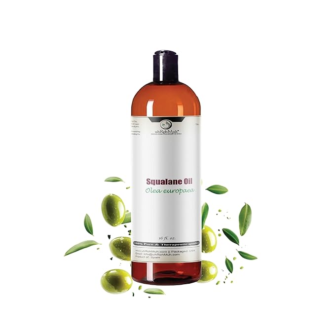 100% Pure Squalane Oil from Olives – Lightweight, Non-Greasy Moisturizer for Skin & Hair | Deep Hydration, Fast-Absorbing & Non-Comedogenic | Natural Skin Care & Hair Oil | Spain | 16 Fl Oz
