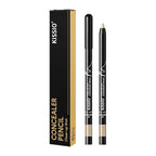 KISSIO Concealer Pencil,Under Eye Concealer,Cover Acne and Freckles,Brightener,Waterproof,Long-lasting,Cream,Makeup Pencil with Sharpener,02 NATURAL