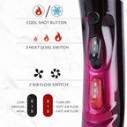 Hair Dryer, 3500 Watt Professional Salon Ionic Blow Dryer with AC Motor, 3 Heat Settings, 2 Speeds, Cool Shot Button, Tourmaline Ceramic, Concentrator & Diffuser Attachments, 110V (Purple)