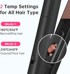 Mini Flat Iron 1 Inch Ceramic Mini Hair Straightener, Small Flat Irons for Short Hair, Curls Bangs, Dual Voltage for Travel,Dual Voltage for Worldwide Use, Black