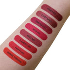 Aromi Matte Liquid Lipstick | Long-Lasting, Dark Red, Maroon Lip Color with Blue Undertones, Smudge Proof, Waterproof, Vegan Makeup (Power Red)