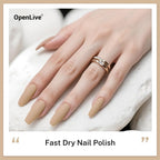 16.5ml Nude Brown Nail Polish Large Volume Quick Drying Nail Polish, Fast Drying and Long Lasting Color Nail Art DIY Home Manicure Gift for Women