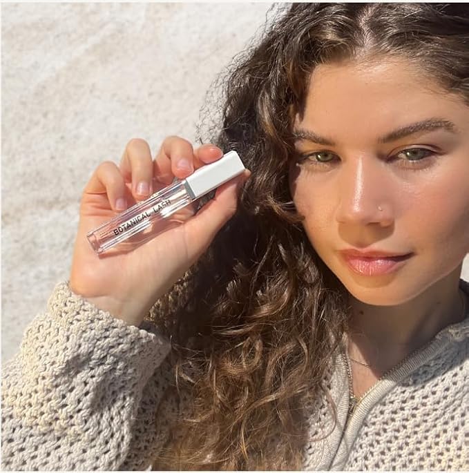 Contours Rx Botanical Lash & Brow Enhancing Serum – Organic, Drug-Free Growth Formula with Peptides & Botanicals – Strengthens, Hydrates & Nourishes – 5ml