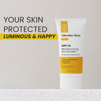 AbsolutSkin SPF 50 Moisturizing Sunscreen – Lightweight Daily Face Sunscreen with Aloe & Vitamin E – No White Cast – 60ml