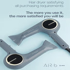 JMW Korean Professional Salon Hair Dryer AIR B with Diffuser & Dryer Stand 1600W - Light Weight, Powerful BLDC Motor, 100% Cool Wind Without Heat, Compact, Low Noise Blow Dryer for Home & Travel