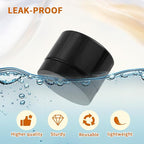 24 Pack 8 Oz Plastic Containers with black Lids, Empty BPA Free and Refillable Cosmetic Jars Travel Containers for Creams, Lotion, Bath Salts, Sugar Scrub, Slime, Lip Scrub, Makeup