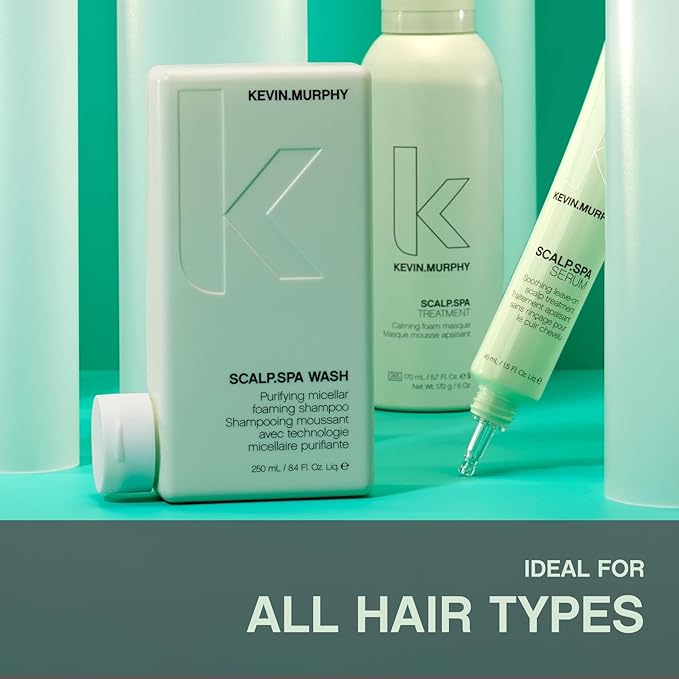 KEVIN.MURPHY SCALP.SPA WASH - Clarifying Scalp Shampoo - For All Hair Types - Soothes Dry Scalp - Colour Safe - Sulphate & Paraben Free Shampoo - 250 mL / 8.4 fl oz