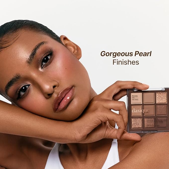 dasique Shadow Palette #11 Chocolate Fudge l Cruelty-Free l 9 Blendable Shades in Smooth Matte and Shimmer Finishes with Gorgeous Pearls