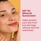 Healthy Skin Lab Protect Tinted Moisturizer & Mineral Sunscreen SPF 50, Sheer Universal Tint, Lightweight Coverage, Broad Spectrum UV Protection + Hyaluronic Acid, Dermatologist Tested, 1.8 oz