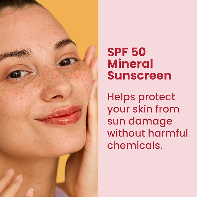 Healthy Skin Lab Protect Tinted Moisturizer & Mineral Sunscreen SPF 50, Sheer Universal Tint, Lightweight Coverage, Broad Spectrum UV Protection + Hyaluronic Acid, Dermatologist Tested, 1.8 oz