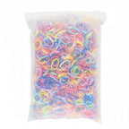 3200 Pcs Elastic Rubber Bands Small Hair Ties Hair Rubber Mini Hair Bands Hair Elastics Tiny Soft Holder Ponytails for Girls (Spring Color with dots)
