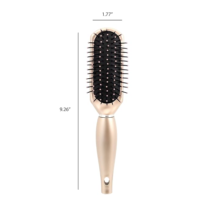 Earth & I ROSEGOLD Curly Hair Styling Brush, Curl Products for Curly Hair, Volume Brush, Cepillo Para Cabello Rizado, Detangler and Styling Essentials, 2A to 3C, cepillo para definir rizos
