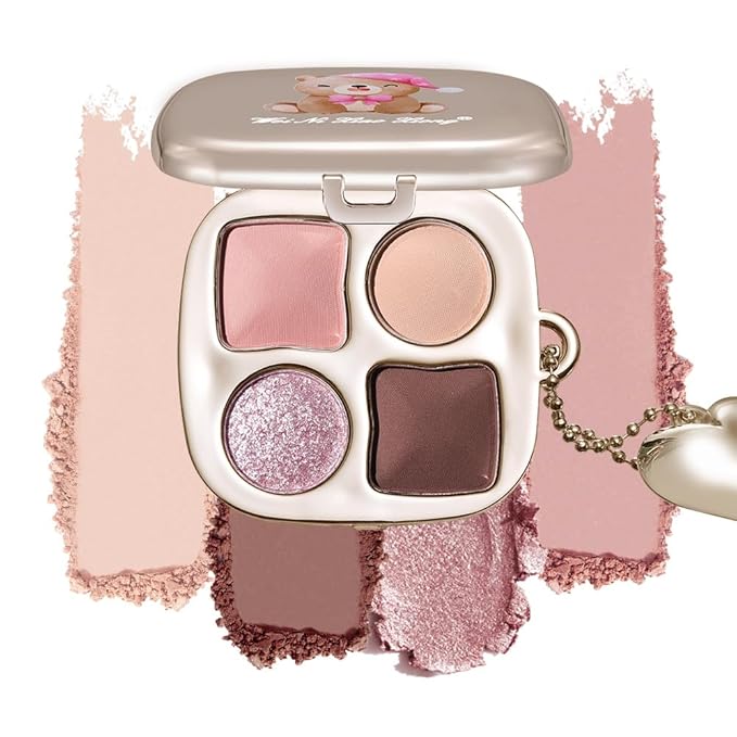 Professional Eyeshadow Palette, Nude Taupe and Brown Neutral Shades, Velvety Matte and Satin Shimmer Finishes, High Pigment Blendable Colors, Waterproof Long-Lasting Eye Palette, 03, 4 Colors