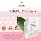 (Pack of 2) Merlena Pink Lip & Nip Serum - Organic Hydrating Serum for Pink Lips and Nipples, Collagen-Boosted Formula for Dry, Flaky, and Peeling Skin, Enriched with Vitamins C & E 2 x 8ml