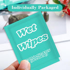 200 PCS Wet Wipes Individually Wrapped, Disposable Wet Wipes Bulk, Travel Size Wipe with Vitamin E & Aloe, Skin Cleansing Wipe for Hands Butt Restaurant Barbecue Daily Use, 7.1 x 7.87 inch