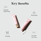 NOWATER Collagen Eye Cream for Wrinkles, Puffiness, Dark Circles - Hydrolyzed Collagen & Beta-glucan for Improved Under-eye Area, Korean Skincare (0.88 fl.oz)