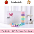 LuSeren 120 Pcs No Damage Thick Hair Ties, Large Soft Seamless Nylon Cloth Hair Elastics for Women, Light Color