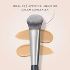 BK BEAUTY BRUSHES - ANGIE HOT & FLASHY A506 CONCEALER - Viral "Kitten Paw" Face Brush - Under-Eye Concealing and Contouring - Makeup Brushes