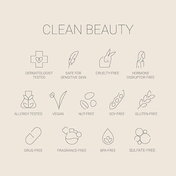 No Makeup Makeup Long-Lasting Lightweight Foundation & Brush Duo | Cruelty-Free, Fragrance-Free, Buildable, Transfer-Proof Makeup (Tan)