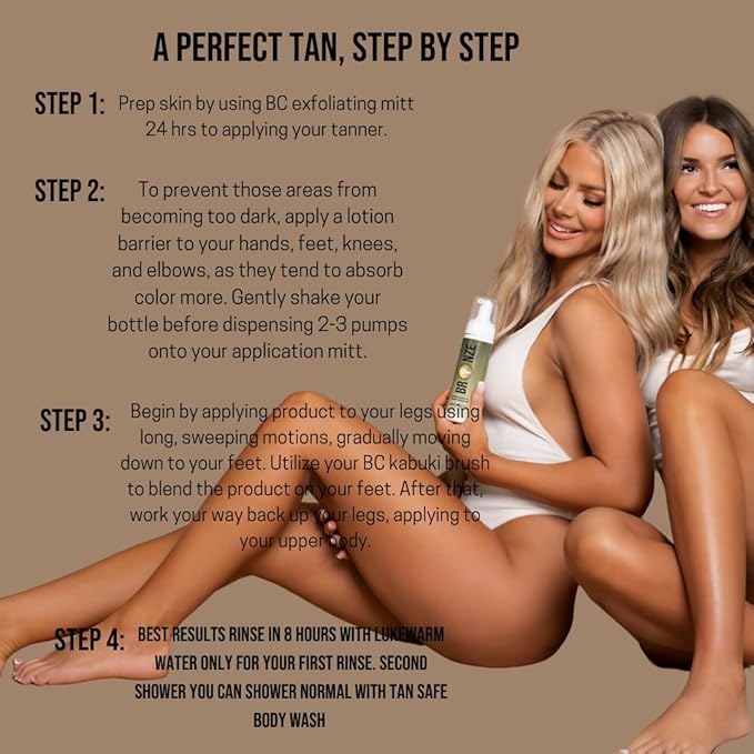 Double Dipped -Ultra Dark Tanning Mousse | Easy Application & Instant Gratification | Dries Immediately Without Leaving You Sticky | Non-Scented, Streak Free (Dark)