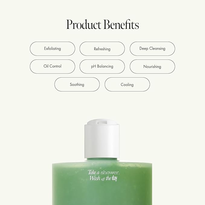 Lime Sunday Refresh Shampoo with Vitamin C, Korean Jeju Tangerine, Mint & Almond Powder for Oily Scalp Care – Exfoliating, Deep Cleansing, Lime Citrus Scent, Silicone & Paraben-Free (15.22 fl.oz)