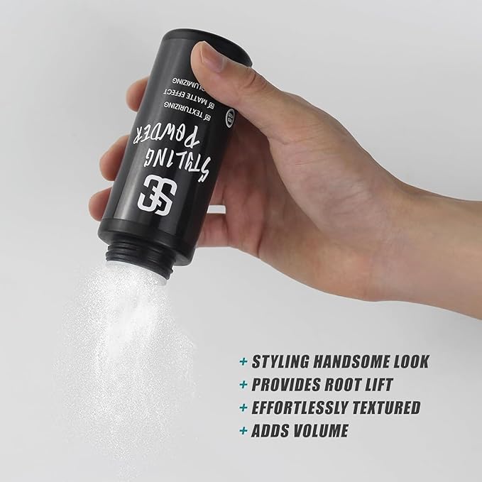 SOVONCARE Natural Hair Styling Powder for Men & Women, Hair Texture and Volumizer Med Hold, Long Lasting, Easy to Apply with No Sticky or Residue, 2 Pack, 1.05oz each