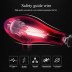 Hair Dryer Professional Blow Dryer Negative Ions 3500W Powerful Fast Drying Low Noise Long Cord Quick Dryer with Nozzle and Diffuser Hair Blow Dryer with 2 Speed and 3 Heat Settings Purple-6