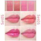 evpct 4 pk Mini Cigarette Color Changing Change Lipstick Sets PH Lip Balm Kit,DNM Litte Smoke Tube Red Lipstick Moisturizing Lip Stain Long Lasting Waterproof for Women labiales matte larga (A-Set05)