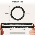 8Pcs Silk Scrunchies Hair Ties for Women & Girls, Mulberry Silk Scrunchies No-Damage Thin Satin Ponytail Holders for Hair Care(Clolor 09)