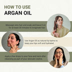 Argan Oil for Hair Growth Oil 16oz (Aceite de Argan) - 100% Pure Cold Pressed Moroccan Oils - Suitable for Colored & Damaged Hair, Face, Body Oils, Nail & Scalp