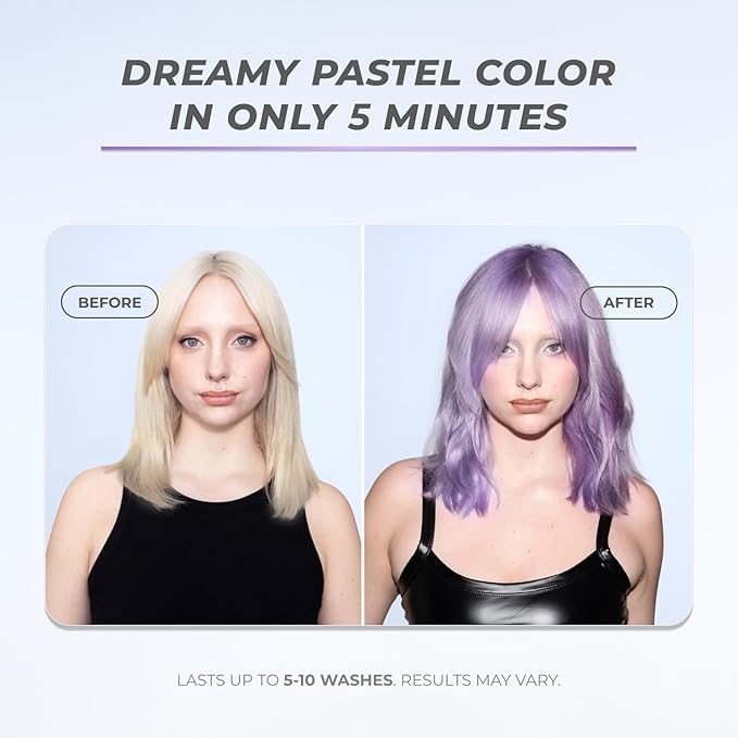 XMONDO Hair 5-Minute Top Coat – Lavender Color-Depositing Conditioner with Bond Booster, Hyaluronic Acid & Plant Protein, Pastel Hair Color, 6 fl oz