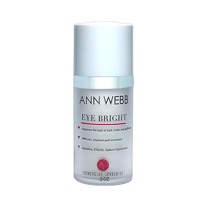 Eye Bright Cream - Anti Aging Eye Cream w/Collagen Peptides & Hyaluronic Acid for Dark Circles, Firms Fine Lines.5oz