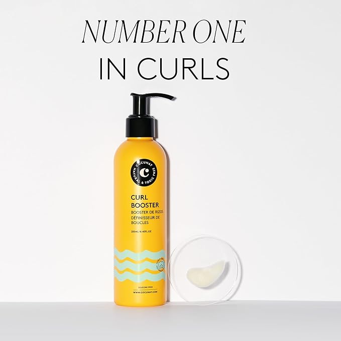 COCUNAT - 3 Curl Booster - Defining Gel - Defines curls without frizz - Eliminates frizz - Deeply moisturizing - Curl - Silicone Free - 8.5 fl oz