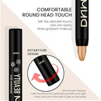 evpct 2Pcs Cream Eyeshadow Sticks Set for Eyes Light Khaki & Desert Gold Shimmer Eye Crayon Shadow Brightener Stick Pencil Pen Bulk sombras en crema para ojos 04+06