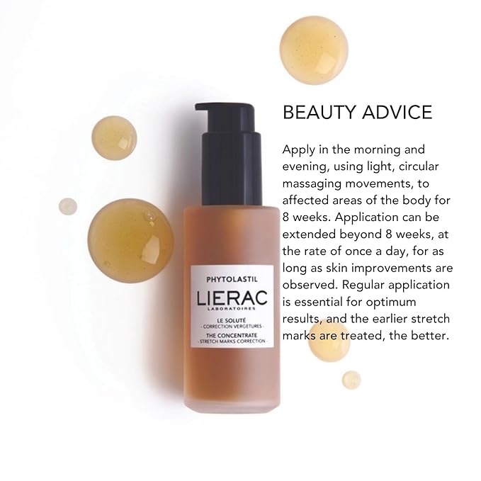Lierac Phytolastil Stretch Mark Removal Concentrate - Firms Skin, Fades Cellulite, Diminishes Stretch Marks on Breasts, Stomach, Hips, Buttocks & Thighs, Hydrating for All Skin Types - 100ml