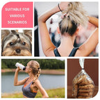 120 Pieces Black Hair Ties for Thick and Curly Hair Ponytail Holders Hair Elastic Band for Women or Men(4mm)