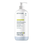 ATTITUDE Hair Shampoo for Sensitive Dry Scalp, EWG Verified, Soothing Oat, For Thin Hair, Naturally Derived Ingredients, Vegan and Plant-Based, Volume and Shine, Unscented, 32 Fl Oz