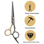Professional Scissors for Hair, Fcysy Hair Cutting Shears Kit Barber Hairdresser Shears Thinning Scissors Set Straight Edge Razor Salon Supplies for Men, Tijeras De Peluqueria Profesional