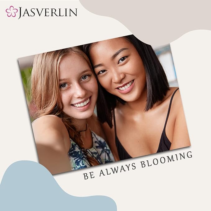 No Metal Hair Ties Brown Elastics Nylon for Women Girls Large Thick Fine Beauty Hair Ties Ponytail Holder Snag Free No Damage No Breakage 4mm 50 pcs JASVERLIN (Light Ash brown)