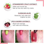evpct 3Pcs Magic Color Changing Lipstick 24 Hours Original for Women Lasting Waterproof, Aloe Vera Strawberry Black Red Cherry PH Mood Permanent Hardpointing color changing Lipstick Tinted Lip balms