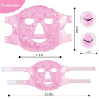 Cold Face Eye Masks Ice Face Mask Hot Cold Compress For Dark Circles, Puffiness, Migraines, Headache, Stress, Redness, Cooling Face Masks For Women Man, Skin Care